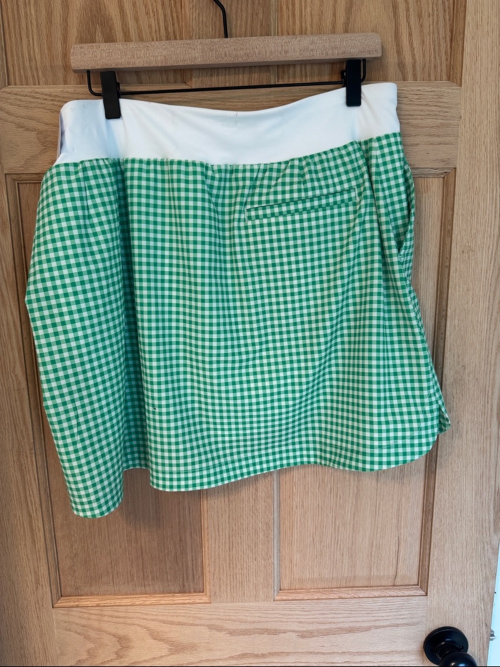 Walter Hagen Green Gingham A-Line Golf or Tennis Skirt - Women size XL - Picture 4 of 5